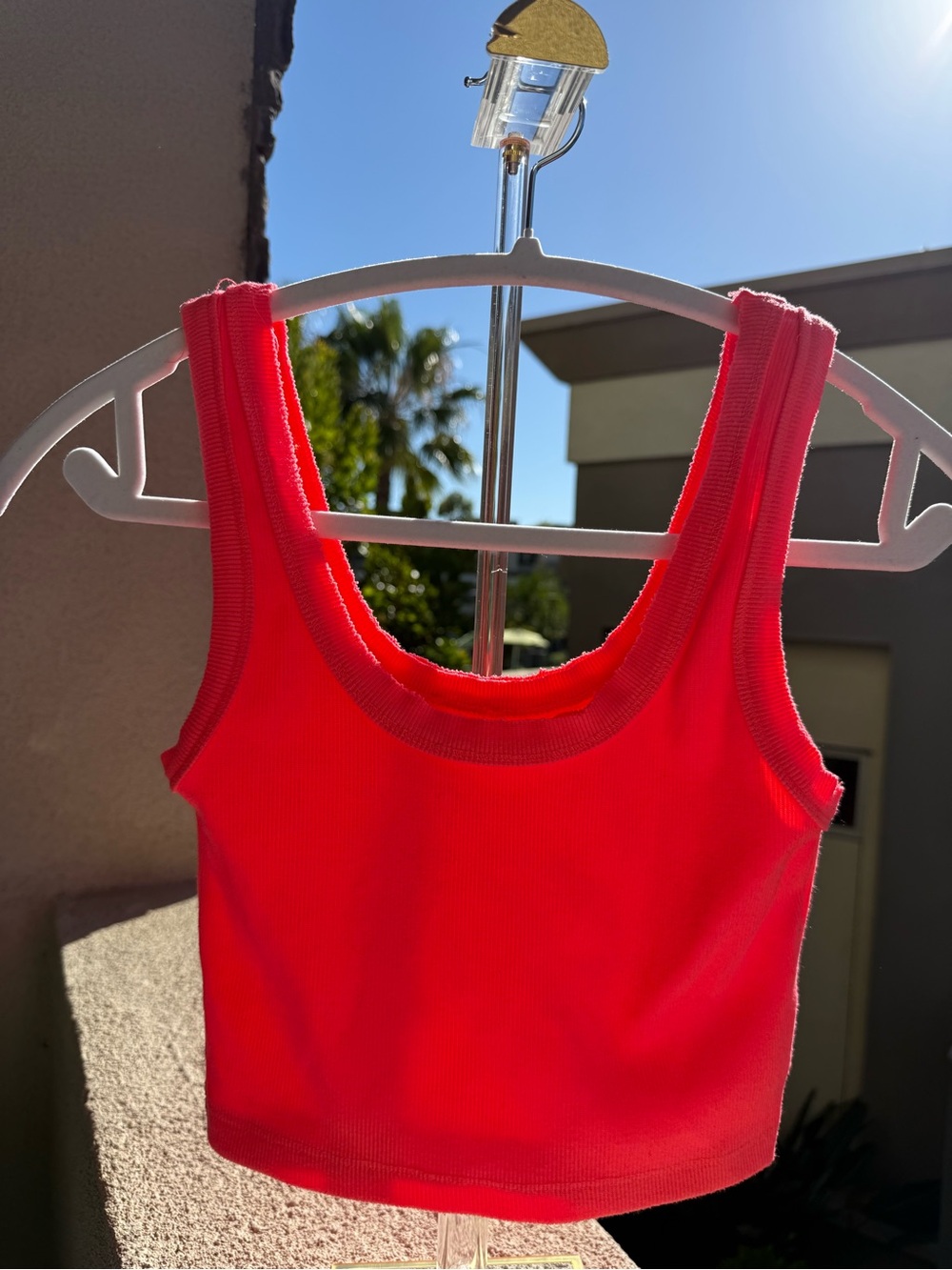 Ribbed crop top